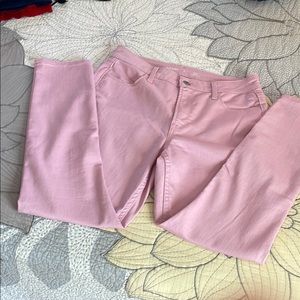Super Skinny High Waisted Pink Jeans